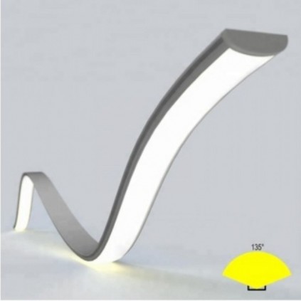 Profil Aluminiu Flexibil 2m pentru banda LED