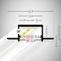 Profil Banda LED Rigips Alb 2m V3.4 Alb