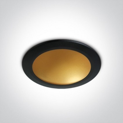 Spot LED Incastrat 16W Interior Gold Rama Alba sau Neagra