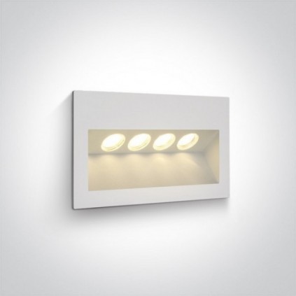 Spot LED 4x1W incastrat perete exterior antracit gri sau alb